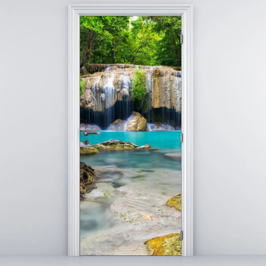 Fototapet pentru ușă - Cascadele (95x205cm)