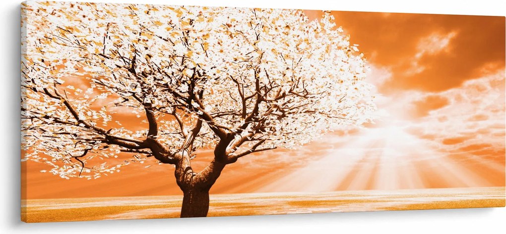 Tabloul cu pomul portocaliu (120x50 cm)