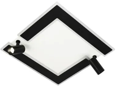 Plafonieră LED dimabilă LED/80W/230V 3000-6500K negru + telecomandă