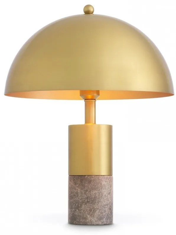 Veioza design LUX marmura gri/ metal alama Flair M