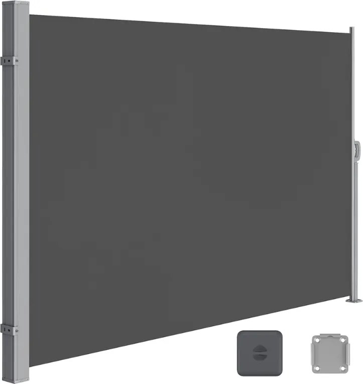 Marchiză laterală HORIZON pentru terasă, 160x300cm, gri SongmicsHome