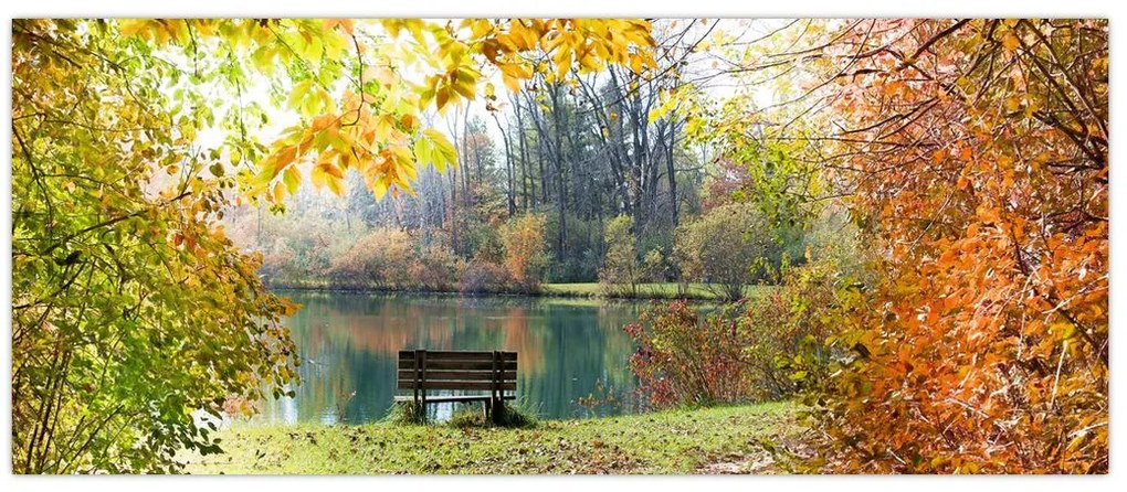 Tablou cu pescărie (120x50 cm)