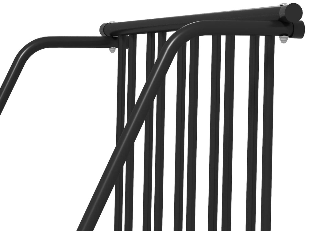 DURHAND Suport Biciclete 114cm, Sistem de Depozitare pentru 3 Biciclete, Ideal pentru Garaje și Magazine, Metal | Aosom Romania
