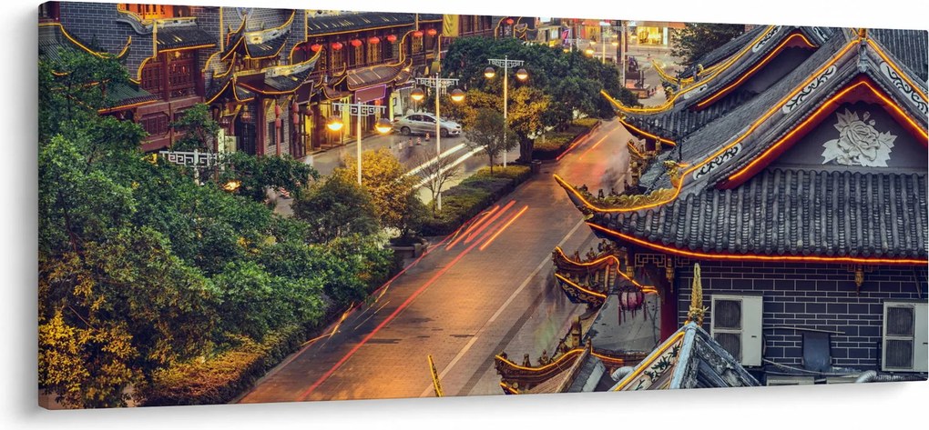 Tablou - Qintai Road, Chengdu, China (120x50 cm)