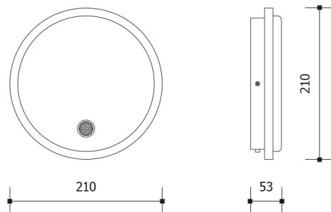Aplica de perete LED pentru exterior cu senzor, 15W/230V, IP65, alb