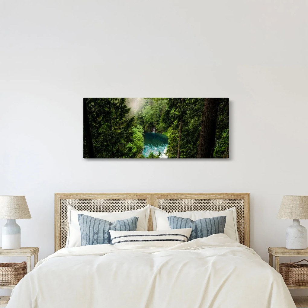 Tablou - Fereastra între copaci (120x50 cm)