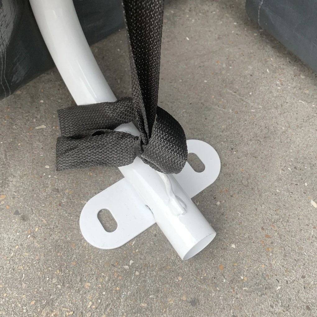 Outsunny Copertina pentru Masini, Motociclete si Biciclete, pentru exterior din Metal si Tesatura PE, Gri | Aosom Romania