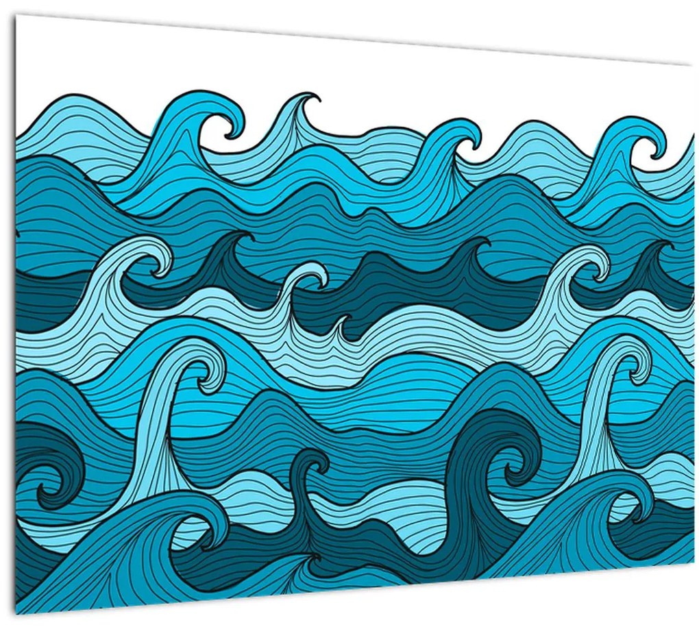 Tablou - Marea, abstracție (70x50 cm)