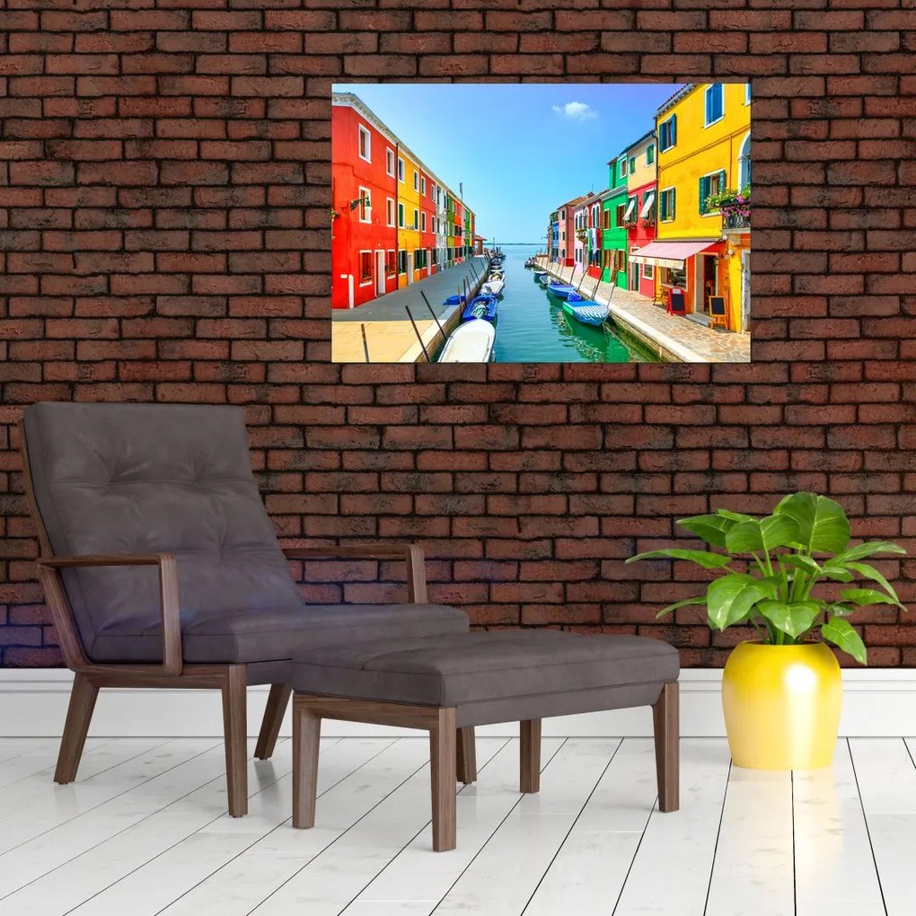 Tablou - Insula Burano, Veneția, Italia (90x60 cm)