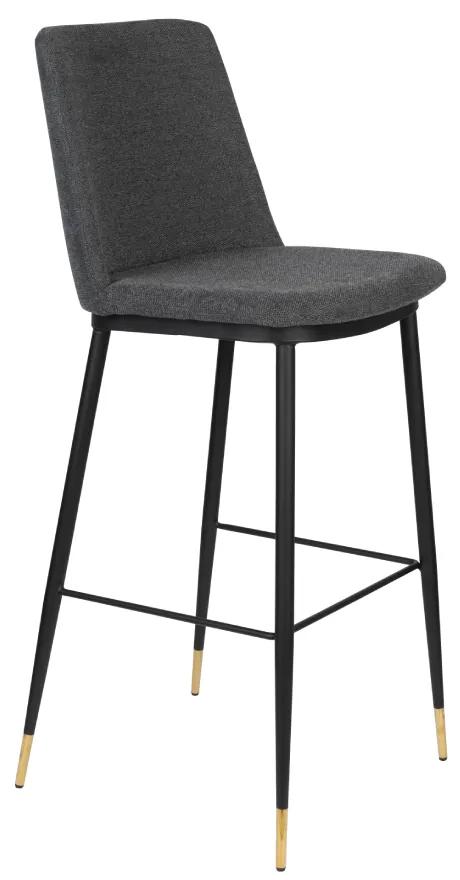 Set 2 scaune de bar gri inchis H105cm Lionel