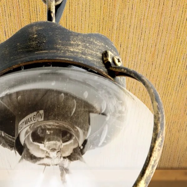 Orion - Lampă suspendată pentru exterior TAVERNA, 1xE27/60W/230V, IP23, bronz/patină