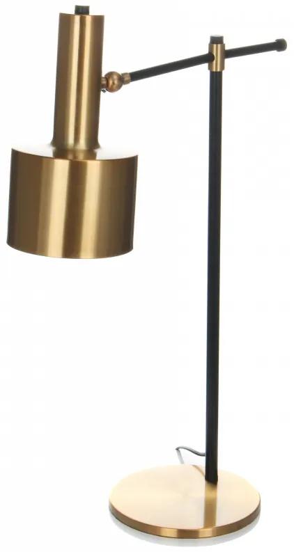 Lampa decorativa din metal Cassini bronze/neagra, un bec