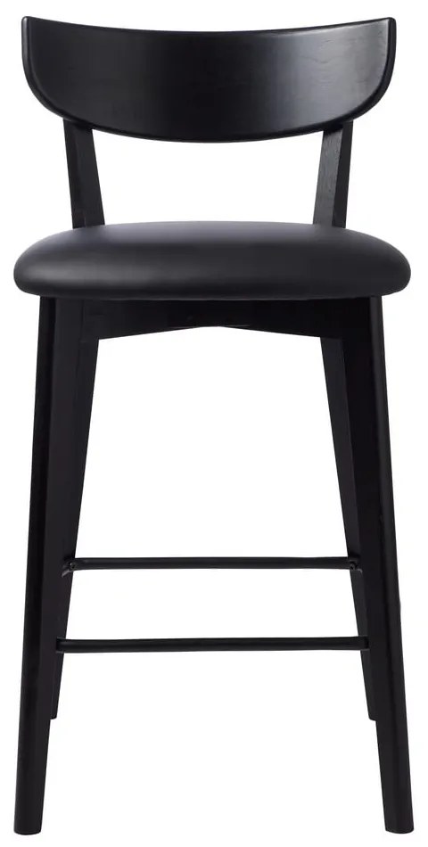 Scaun de bar negru (înălțime șezut 67 cm) Pero – Unique Furniture