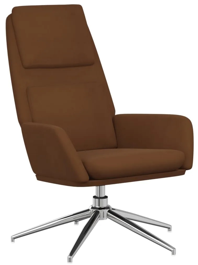 341323 vidaXL Scaun de relaxare, maro, piele întoarsă artificială