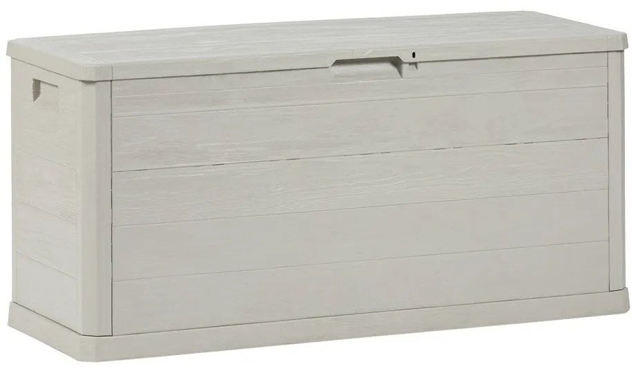 Cutie de depozitare pentru grădină gri deschis din plastic Woodys – Toomax