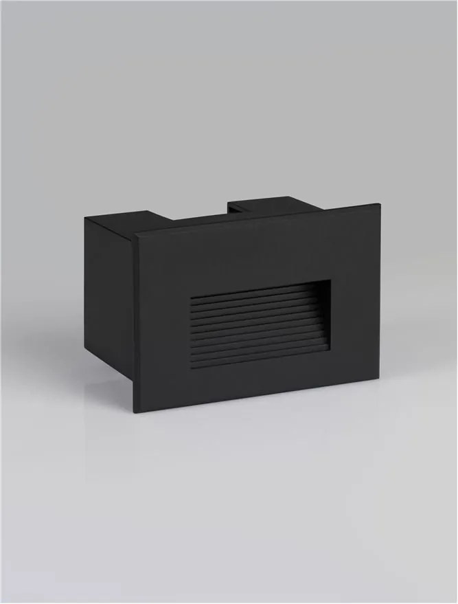 Spot LED incastrabil exterior, ambiental, IP65, POLKA negru