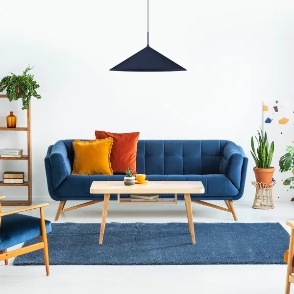 Lustră suspendată pe cablu CAPITAL, 1xGX53/15W/230V, Ø 60 cm, albastră