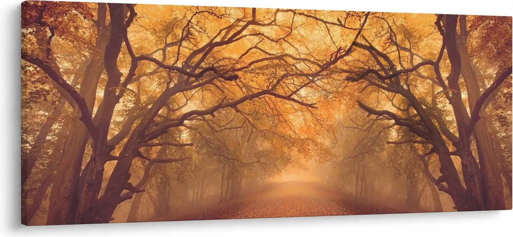 Tablou - Peisaj de toamnă cu drum (120x50 cm)