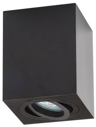 Spot aplicat design modern Cinbu negru 9x9cm