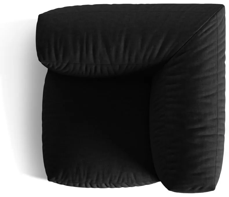 Modul pentru canapea modulară negru (cu colț variabil) Martina – Micadoni Home