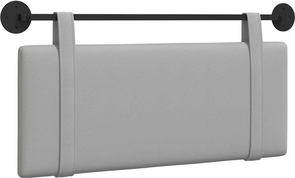 vidaXL Cap de pat suspendat Simplu Gri nori 110 x 55 x 5 cm țesătură