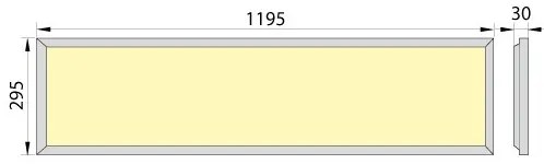 Panou LED încastrat OREGA PLUS 120 LED/40W/230V 4000K IP40