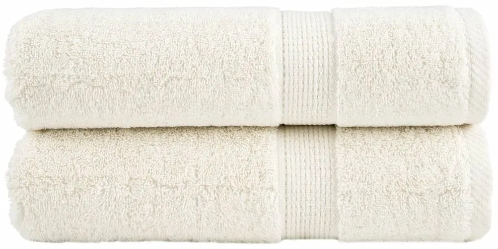 vidaXL Prosoape de baie premium SOLUND 2 buc 100x150 cm 600 gsm