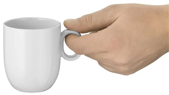 WMF Barista set 2 căni cafe creme cu farfurii, 170 ml, alb