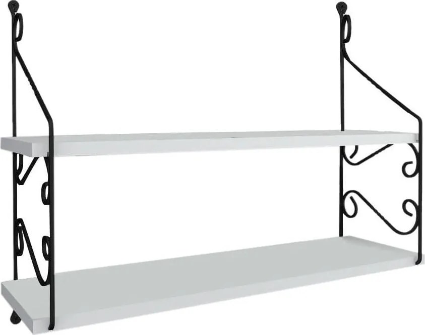 Raft SERAMONI, alb, PAL melaminat, 72x20x51 cm