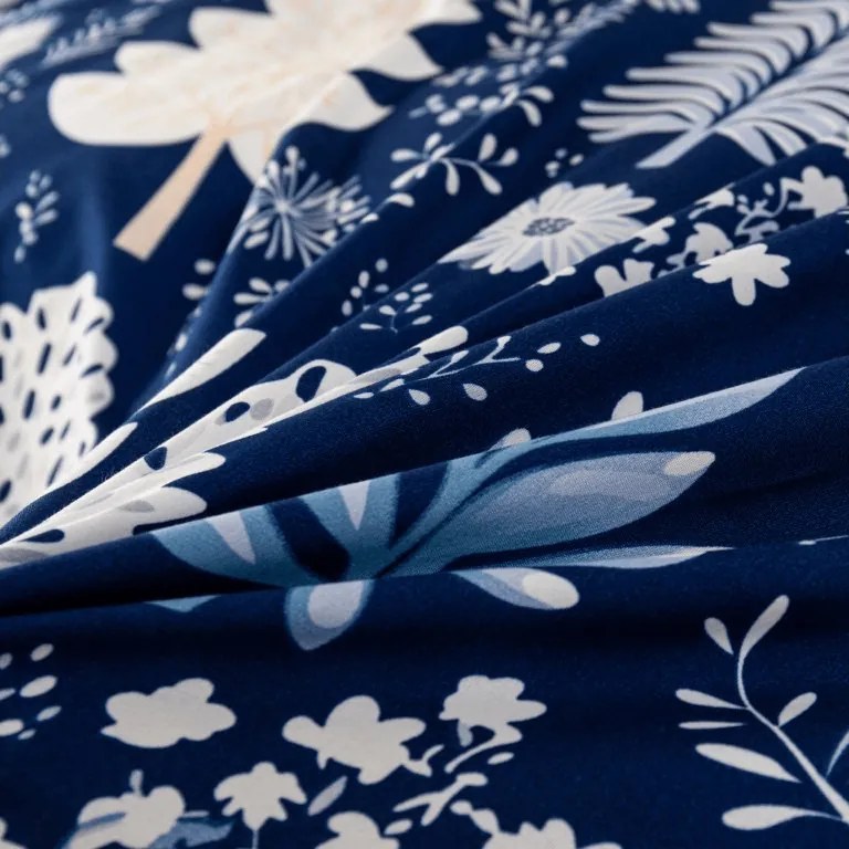 Lenjerie de pat din microfibra INDIGO BLOOM albastru Dimensiune lenjerie de pat: 2 buc 70 x 90 cm | 200 x 220 cm