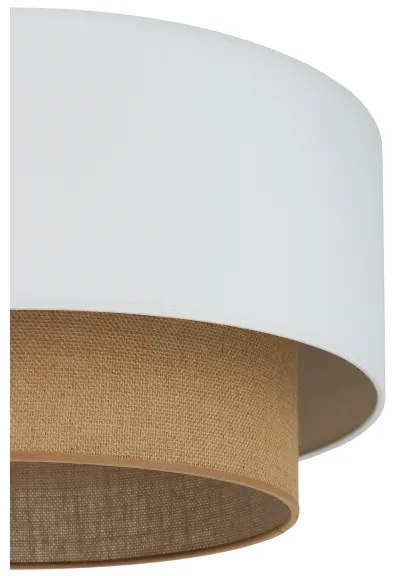 Plafonieră Duolla BOHO 1xE27/15W/230V d. 45 cm alb/maro