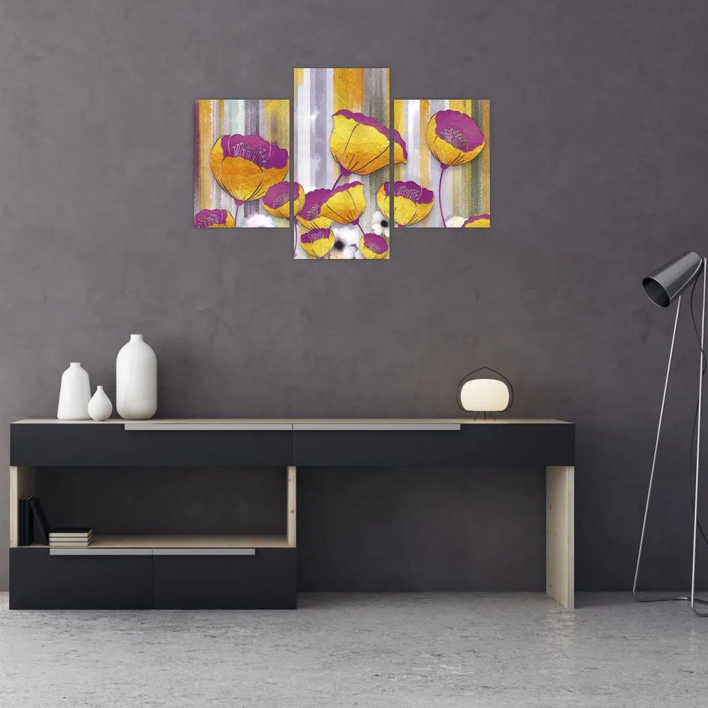 Tablou - Ilustrațir cu flori (90x60 cm)