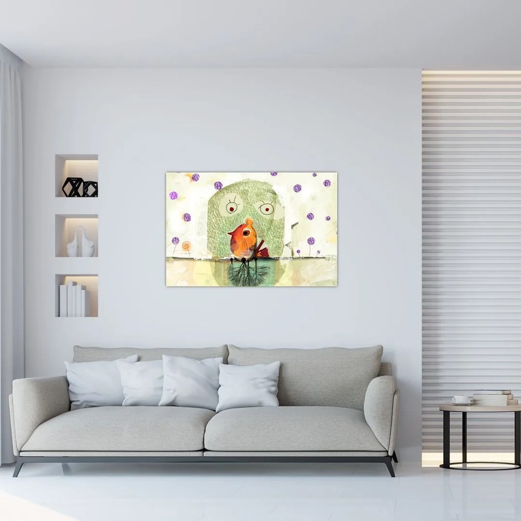 Tablou - Sufletul unei păsări (90x60 cm)