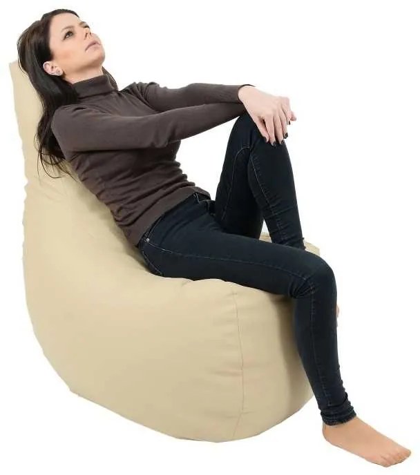 Fotoliu tip Scaun Sunlounger EVO, Material Piele ecologica - Nude