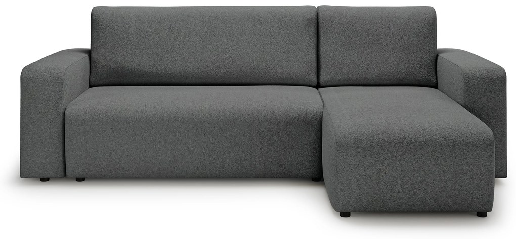 Colțar extensibil Avia Mini universal - grafit țesătură boucle Gerra 120