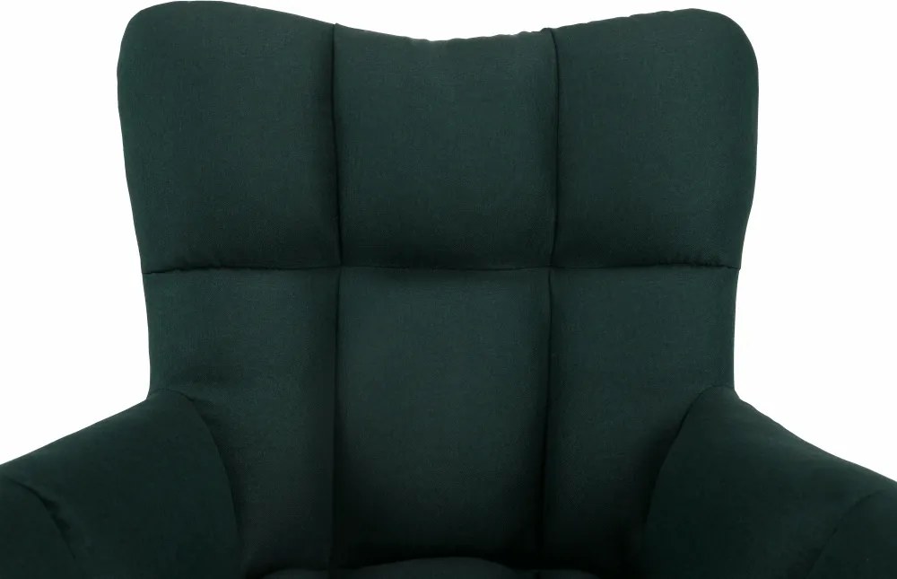 Scaun de design, ţesătură verde, KOMODO