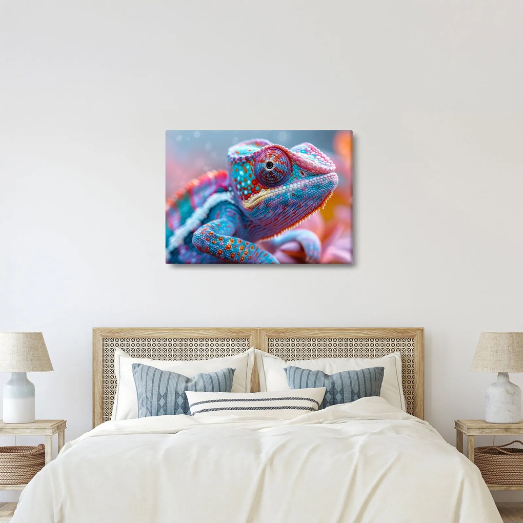 Tablou - Cameleon colorat (70x50 cm)