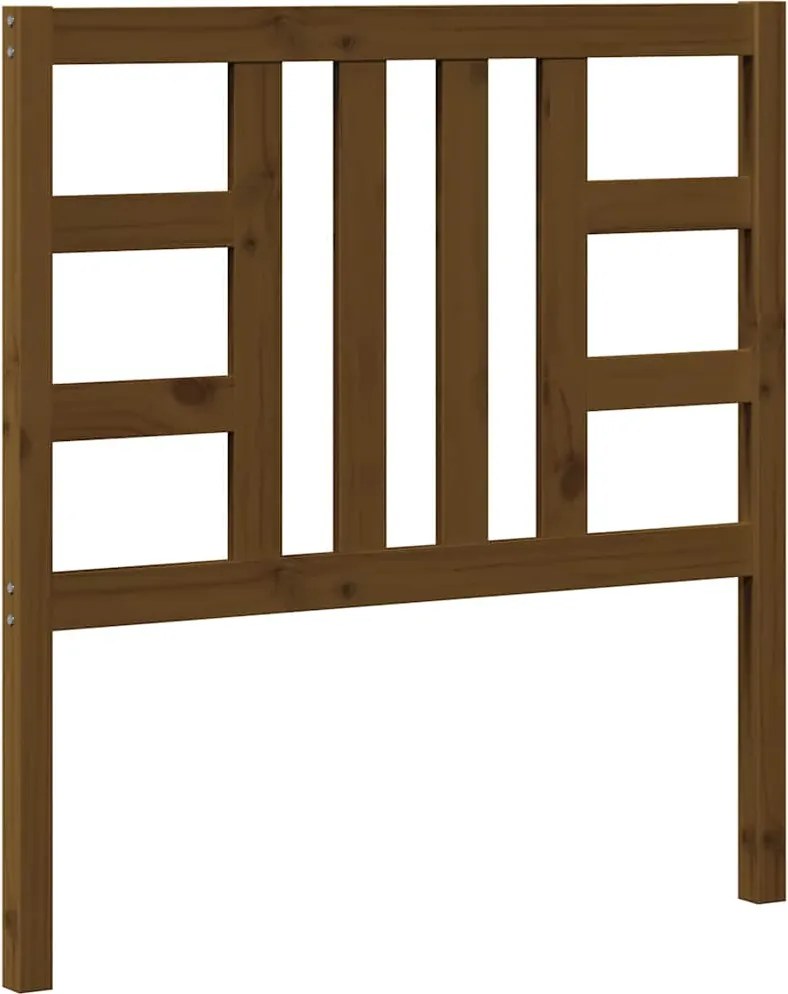vidaXL Tăblie de pat, maro miere, 96x4x100 cm, lemn masiv de pin