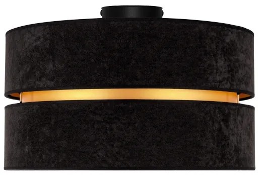 Plafonieră Duolla DUO 1xE27/40W/230V d. 40 cm negru/auriu