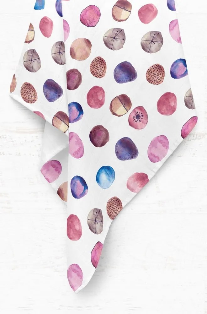 Pătură pentru copii albă din muselină 75x100 cm Shells – Mijolnir