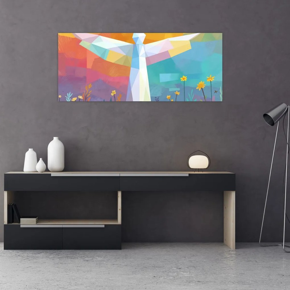 Tablou - Păzitorul florilor (120x50 cm)