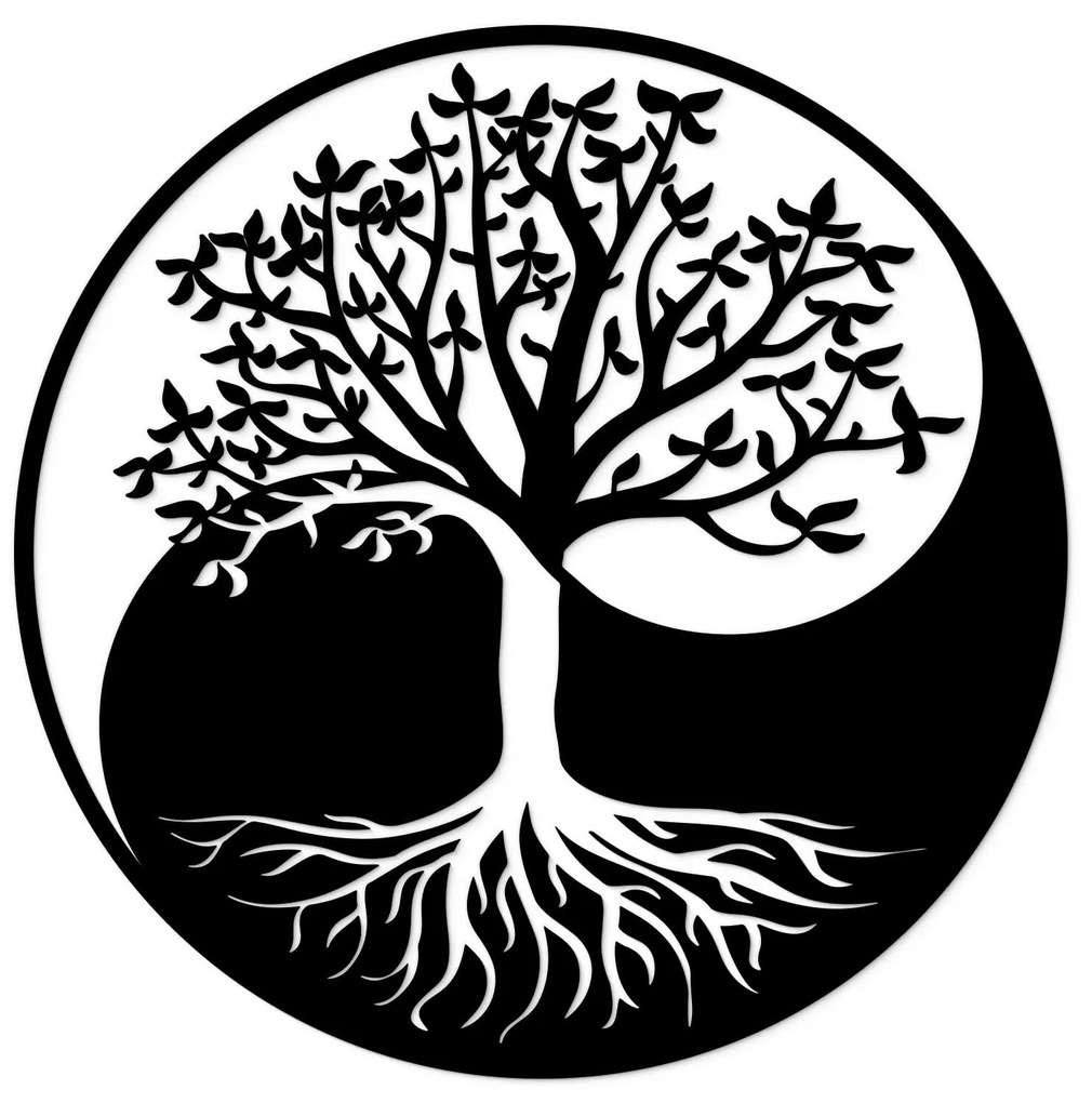 DUBLEZ | Tablou Yin Yang - Copacul vieții