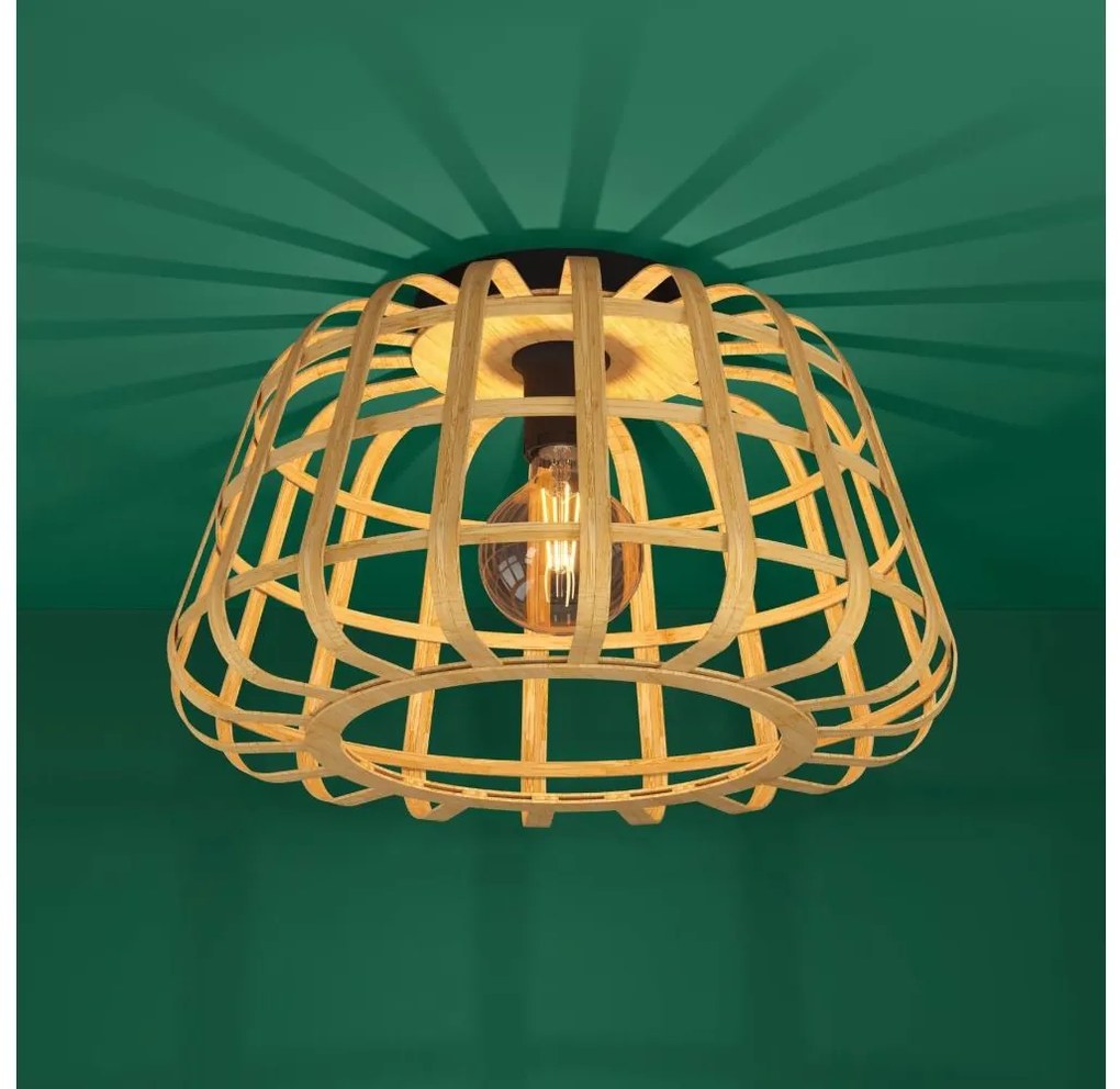 Plafonieră Eglo 390149 MONTEZUELO 1xE27/40W/230V maro