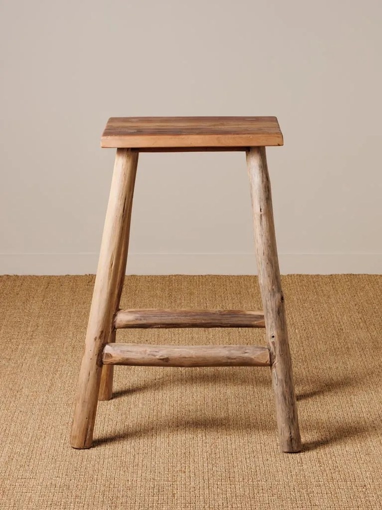 Scaun din lemn reciclat, Noé, 74 x 53 x 40 cm