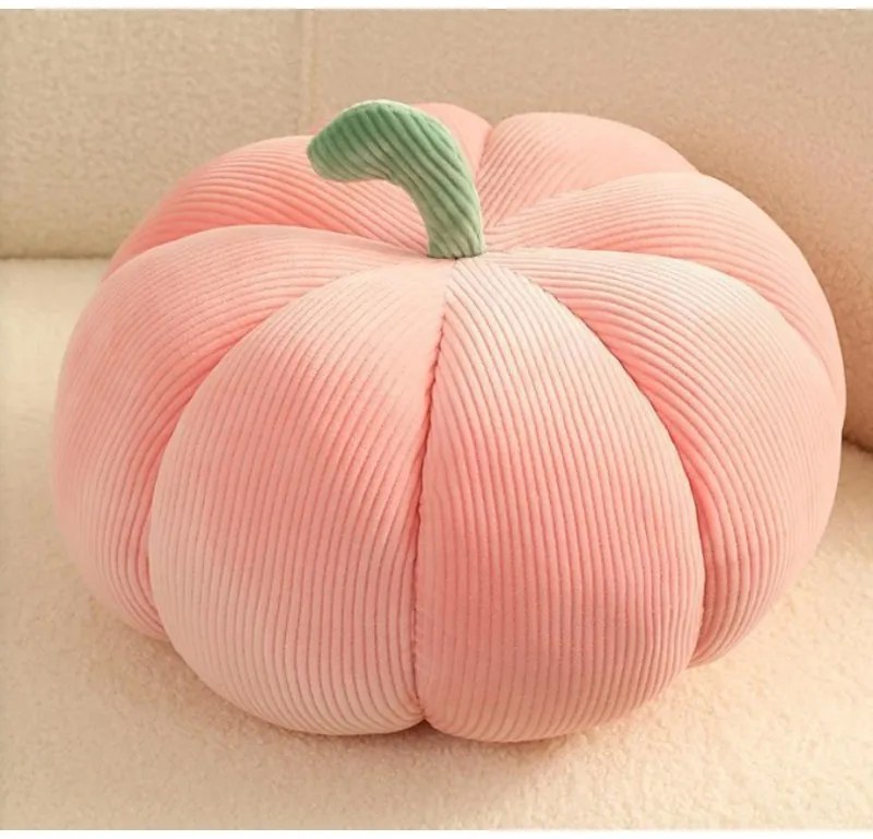 Perna decorativa in forma de dovleac PUMPKIN 18 cm, roz