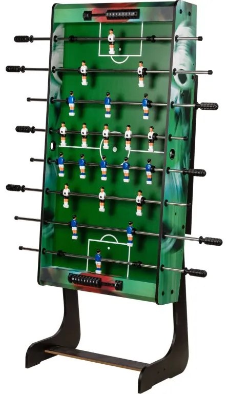 Masă de fotbal Belfast, 121 x 101 x 79 cm, pliabilă, cu imprimeu