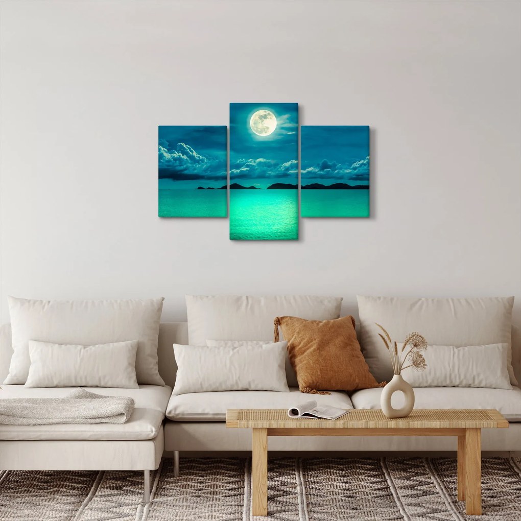 Tablou - Luna plină deasupra apei (90x60 cm)