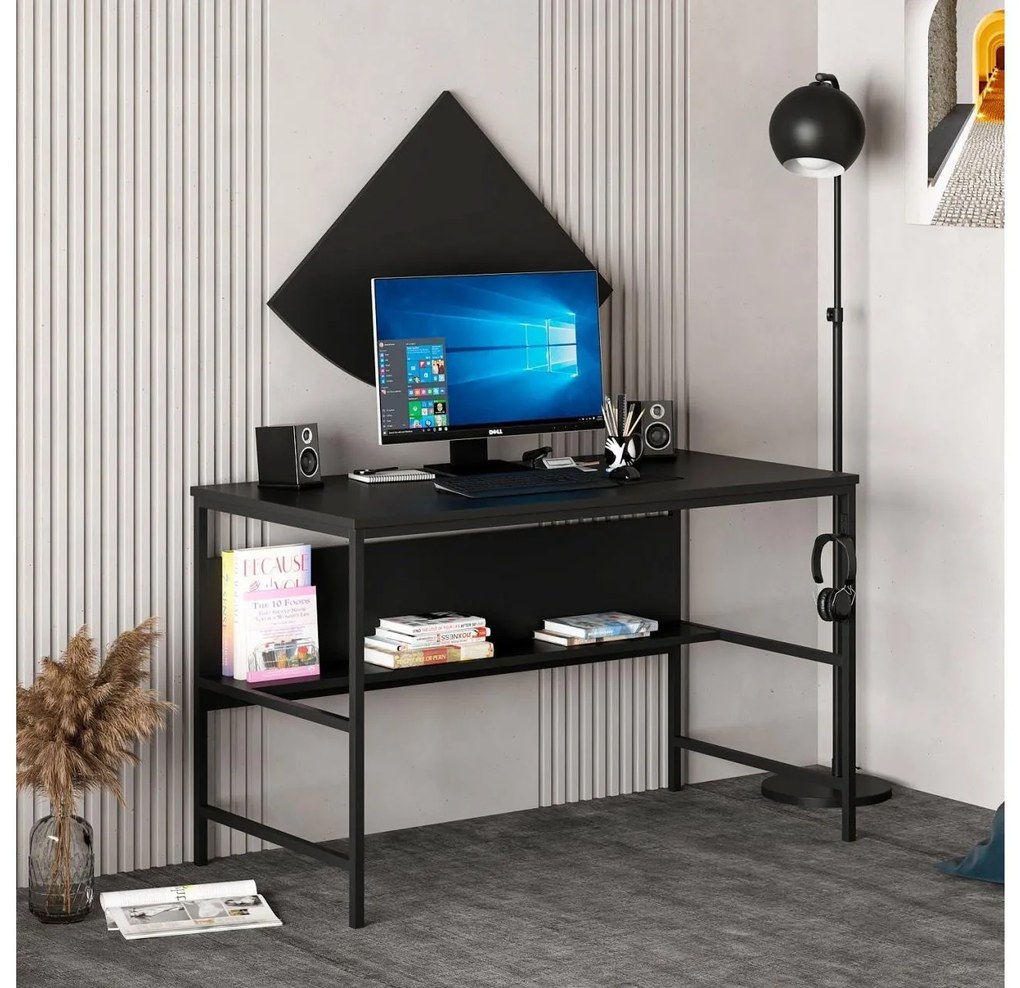 Masă PC Grana Matt (Negru). 1088792