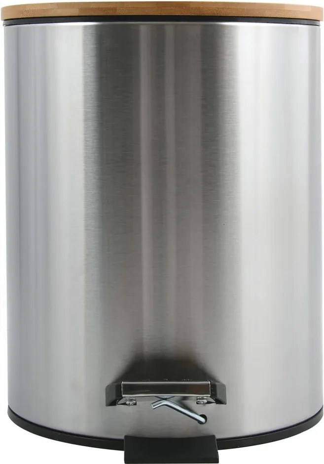 Coș de gunoi argintiu mat cu pedală din oțel 3 l Adonis – Spirella