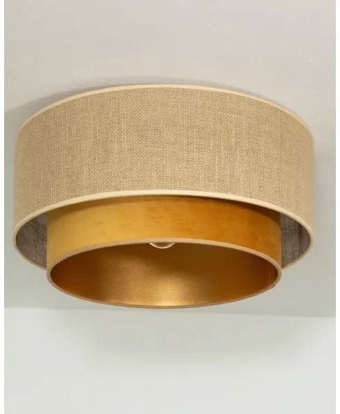 Plafonieră SARTA 1xE27/60W/230V Ø 45 cm cupru/iută